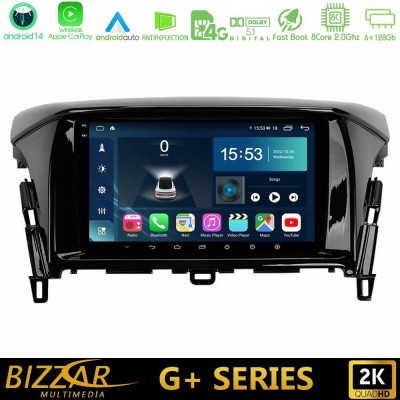 Bizzar G+ Series Mitsubishi Eclipse Cross 8core Android14 6+128GB Navigation Multimedia Tablet 9