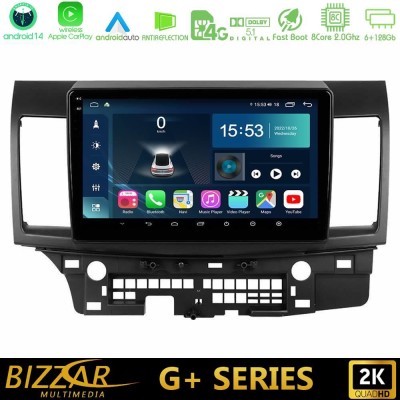 Bizzar G+ Series Mitsubishi Lancer 2008 – 2015 8core Android14 6+128GB Navigation Multimedia Tablet 10