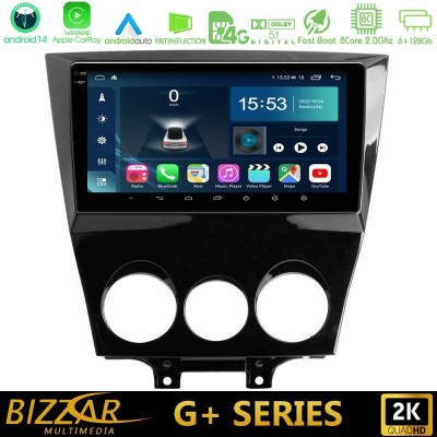 Bizzar G+ Series Mazda RX8 2008-2012 8Core Android14 6+128GB Navigation Multimedia Tablet 9
