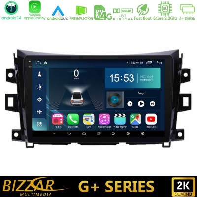 Bizzar G+ Series Nissan Navara NP300 8core Android14 6+128GB Navigation Multimedia Tablet 9