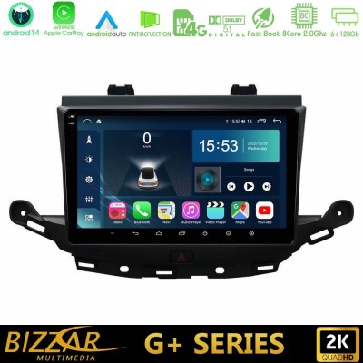 Bizzar G+ Series Opel Astra K 2015-2019 8core Android14 6+128GB Navigation Multimedia Tablet 9