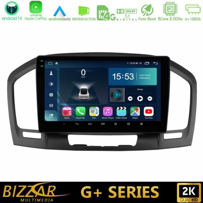 Bizzar G+ Series Opel Insignia 2008-2013 8core Android14 6+128GB Navigation Multimedia Tablet 9