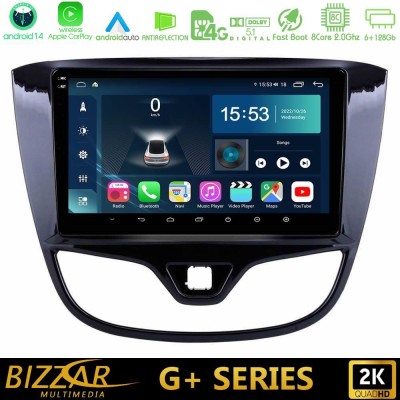 Bizzar G+ Series Opel Karl 2017-2019 8core Android14 6+128GB Navigation Multimedia Tablet 9