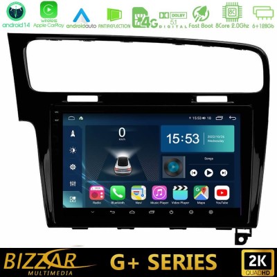 Bizzar G+ Series VW GOLF 7 8core Android14 6+128GB Navigation Multimedia Tablet 10