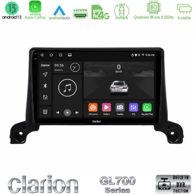 Clarion GL700 Series 8Core Android13 4+64GB Peugeot 3008/5008 2017-2023 Navigation Multimedia Tablet 9
