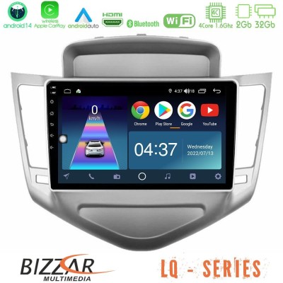 Bizzar LQ Series 4Core Android14 2+32GB Chevrolet Cruze 2009-2012 Navigation Multimedia Tablet 9