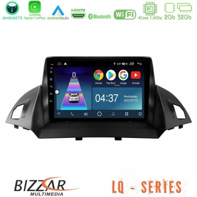 Bizzar LQ Series 4Core Android14 2+32GB Ford C-Max/Kuga Navigation Multimedia Tablet 9