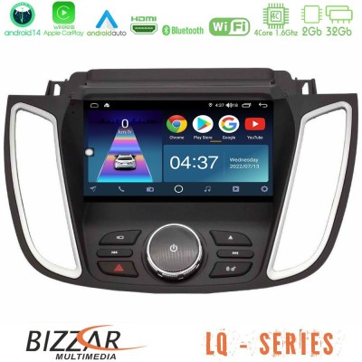Bizzar LQ Series 4Core Android14 2+32GB Ford Kuga/C-Max 2013-2019 Navigation Multimedia Tablet 9