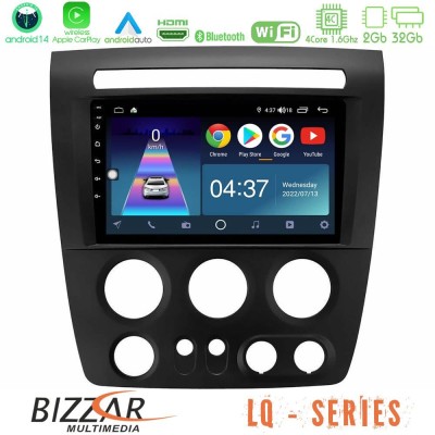 Bizzar LQ Series 4Core Android14 2+32GB Hummer H3 2005-2009 Navigation Multimedia Tablet 9