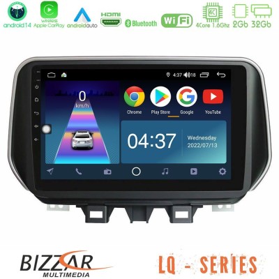 Bizzar LQ Series 4Core Android14 2+32GB Hyundai ix35 Navigation Multimedia Tablet 10