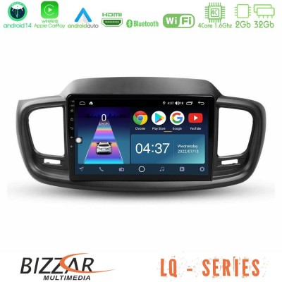 Bizzar LQ Series 4Core Android14 2+32GB Kia Sorento 2018-2021 Navigation Multimedia Tablet 9
