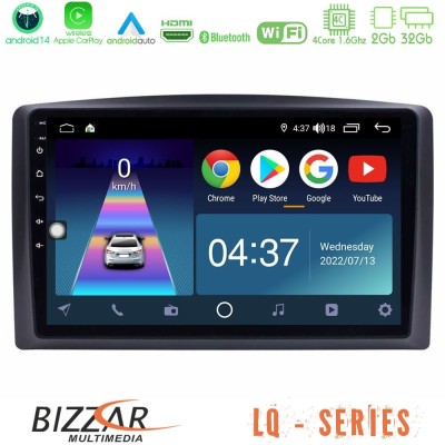 Bizzar LQ Series 4Core Android14 2+32GB Mercedes Vito 2015-2021 Navigation Multimedia Tablet 10