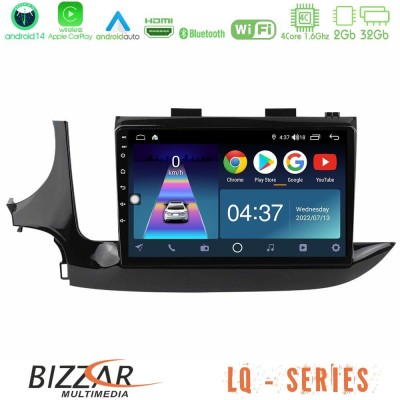 Bizzar LQ Series 4Core Android14 2+32GB Opel Mokka 2016-2020 Navigation Multimedia Tablet 9