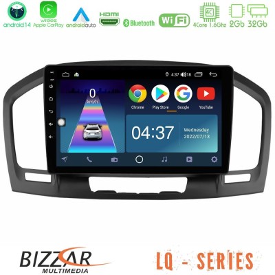 Bizzar LQ Series 4Core Android14 2+32GB Opel Insignia 2008-2013 Navigation Multimedia Tablet 9