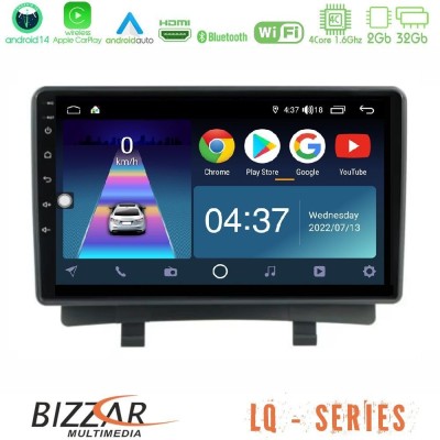 Bizzar LQ Series 4Core Android14 2+32GB Opel Zafira Navigation Multimedia Tablet 9