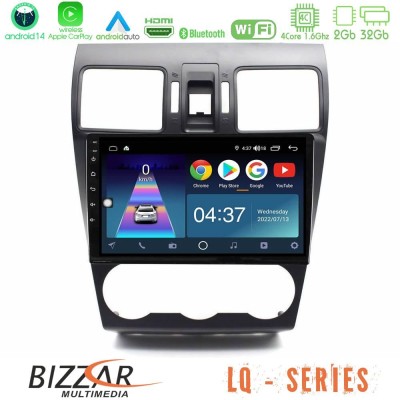 Bizzar LQ Series 4Core Android14 2+32GB Subaru Forester 2015-2018 Navigation Multimedia Tablet 9