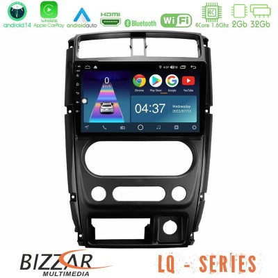 Bizzar LQ Series 4Core Android14 2+32GB Suzuki Jimny 2007-2017 Navigation Multimedia Tablet 9