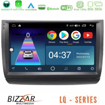 Bizzar LQ Series 4Core Android14 2+32GB Toyota Prius 2004-2009 Navigation Multimedia Tablet 9
