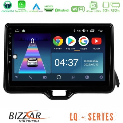 Bizzar LQ Series 4Core Android14 2+32GB Toyota Yaris 2020-> Navigation Multimedia Tablet 10