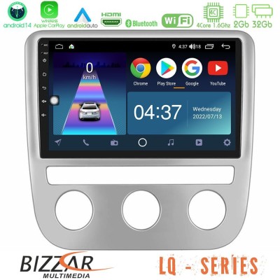 Bizzar LQ Series 4Core Android14 2+32GB VW Scirocco/ Eos Navigation Multimedia Tablet 9