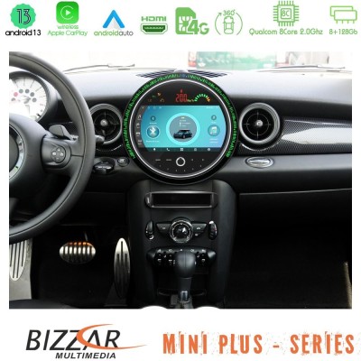 Bizzar OEM Mini Cooper/One R56 2010~2014 8core Android13 8+128GB Navigation Multimedia System 9