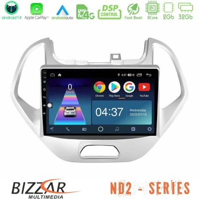 Bizzar ND2 Series 8Core Android14 2+32GB Ford KA 2016-2020 Navigation Multimedia Tablet 9