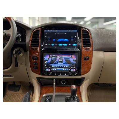 Bizzar Toyota Land Cruiser J100 Android 13 (8+128GB) Tesla Multimedia Station Double Screen 10