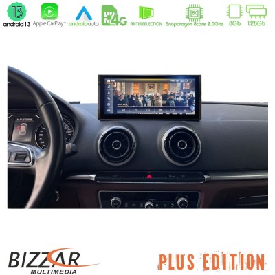 Bizzar Plus Edition Audi A3 (8V) 2013-2020 Android13 8Core (8+128GB) Navigation Multimedia 10.25