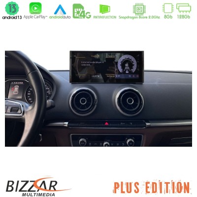 Bizzar Plus Edition Audi A3 (8V) 2013-2020 Android13 8Core (8+128GB) Navigation Multimedia 10.25