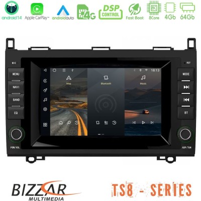 Bizzar Mercedes A/B/Sprinter/Vito 8core Android14 4+64GB Navigation Multimedia Deckless 7