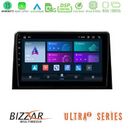 Bizzar Ultra Series Peugeot Partner / Citroën Berlingo 2020-> 8core Android13 8+128GB Navigation Multimedia Tablet 10