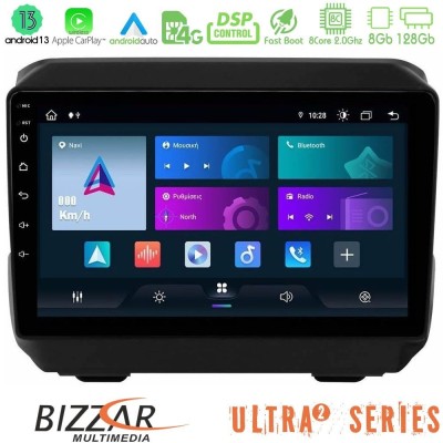 Bizzar 4T Series Jeep Wrangler 2018-> 4Core Android13 2+32GB Navigation Multimedia Tablet 9
