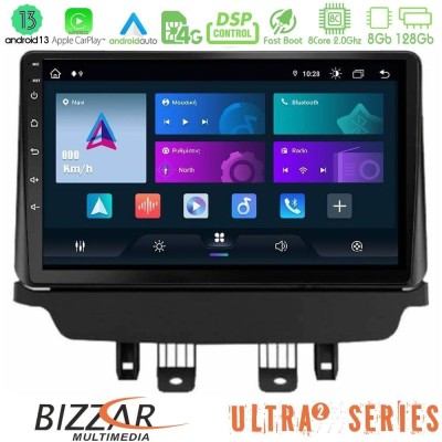 Bizzar 4T Series Peugeot 3008/5008 2017-2023 4Core Android13 2+32GB Navigation Multimedia Tablet 9