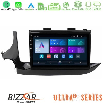 Bizzar 4T Series Opel Mokka 2016-2020 4Core Android13 2+32GB Navigation Multimedia Tablet 9