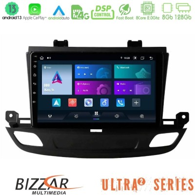 Bizzar 4T Series Opel Insignia 2 2017-2020 4Core Android13 2+32GB Navigation Multimedia Tablet 9