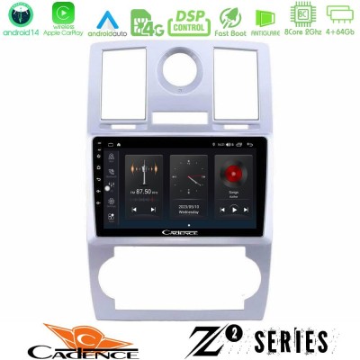 Cadence Z2 Series 8Core Android14 4+64GB  Chrysler 300C Navigation Multimedia Tablet 9
