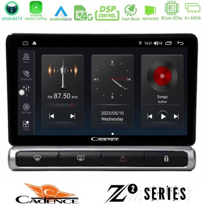 Cadence Z2 Series 8Core Android14 4+64GB  Citroen C3 2016-> Navigation Multimedia Tablet 9