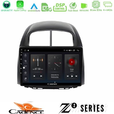 Cadence Z2 Series 8Core Android14 4+64GB  Daihatsu Sirion/Subaru Justy Navigation Multimedia Tablet 10