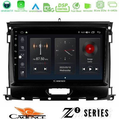 Cadence Z2 Series 8Core Android14 4+64GB  Ford Ranger 2017-2022 Navigation Multimedia Tablet 9