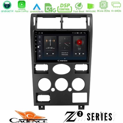 Cadence Z2 Series 8Core Android14 4+64GB  Ford Mondeo 2001-2004 Navigation Multimedia Tablet 9