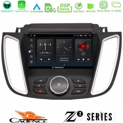 Cadence Z2 Series 8Core Android14 4+64GB  Ford Kuga/C-Max 2013-2019 Navigation Multimedia Tablet 9
