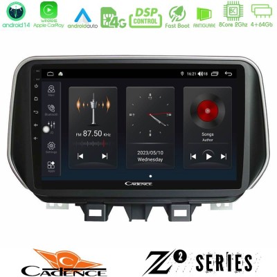 Cadence Z2 Series 8Core Android14 4+64GB  Hyundai Tucson 2019-> Navigation Multimedia Tablet 9
