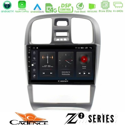 Cadence Z2 Series 8Core Android14 4+64GB Hyundai Sonata 2001-2005 Navigation Multimedia Tablet 9