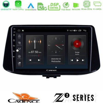 Cadence Z2 Series 8Core Android14 4+64GB  Hyundai i30 Navigation Multimedia Tablet 9