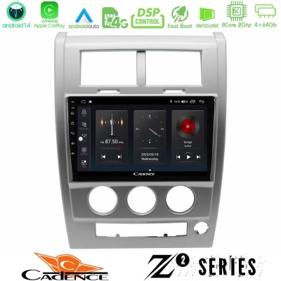 Cadence Z2 Series 8Core Android14 4+64GB  Jeep Cherokee (KK) 2008-2012 Navigation Multimedia Tablet 10