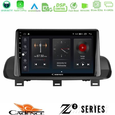 Cadence Z2 Series 8Core Android14 4+64GB  Nissan Qashqai J12 & X-Trail T33 Navigation Multimedia Tablet 10