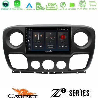 Cadence Z2 Series 8Core Android14 4+64GB Renault/Nissan/Opel Navigation Multimedia Tablet 10