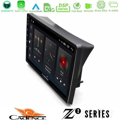 Cadence Z2 Series 8Core Android14 4+64GB Opel Combo/Vectra /Vivaro/Agila Navigation Multimedia Tablet 10