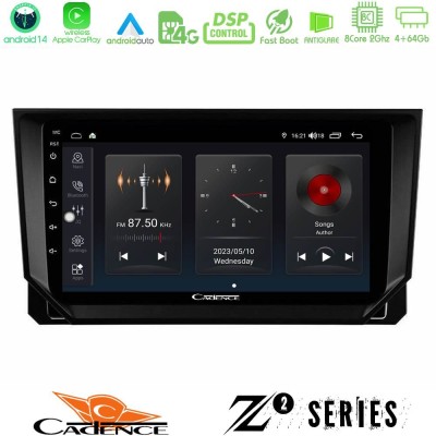 Cadence Z2 Series 8Core Android14 4+64GB  Seat Arona/Ibiza Navigation Multimedia Tablet 9