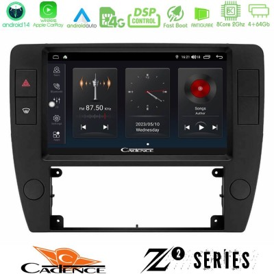Cadence Z2 Series 8Core Android14 4+64GB  VW Passat B5 2001-2005 Navigation Multimedia Tablet 9